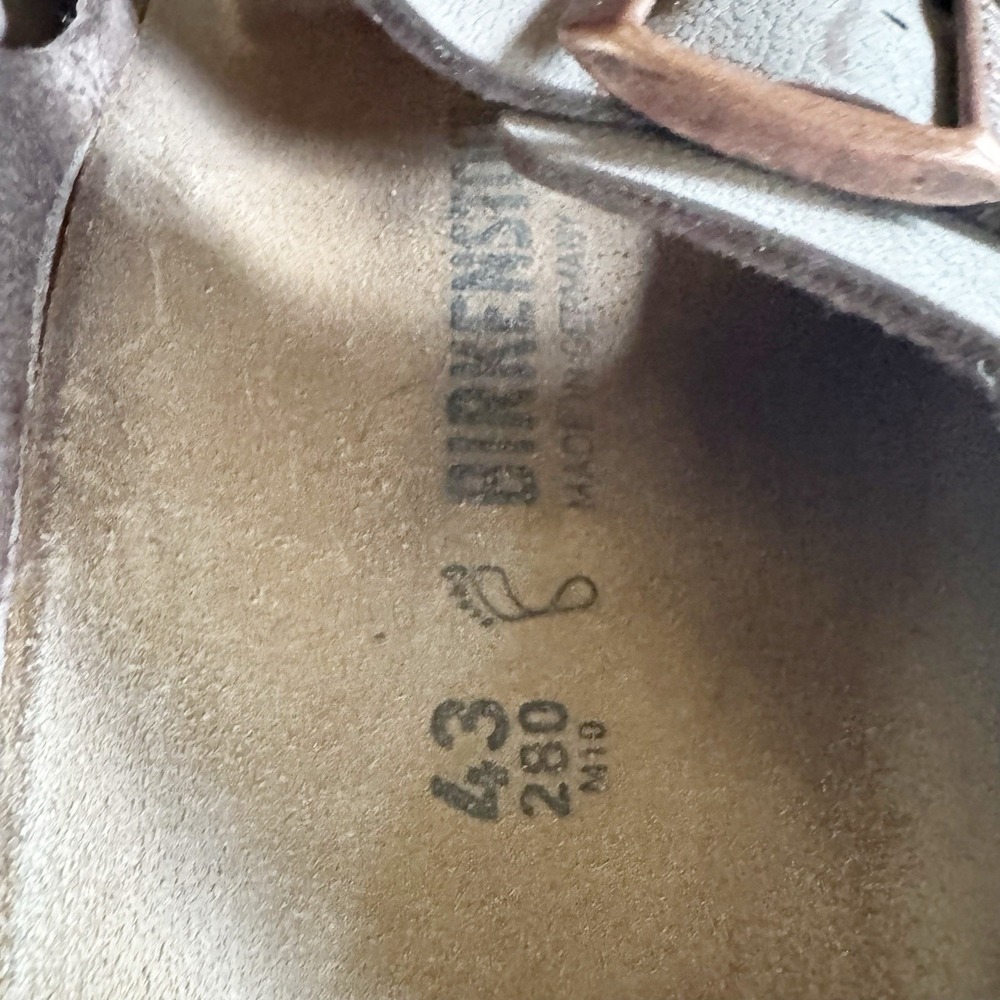 Birkenstock Arizona Double Buckle Sandlas Light Brown Size 43 US 9-9.5 - Picture 6 of 6